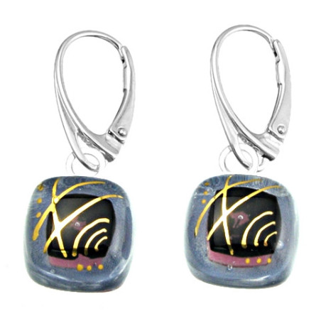 Kolczyki wiszące z kolekcji Sekrety Nocy Szare 15