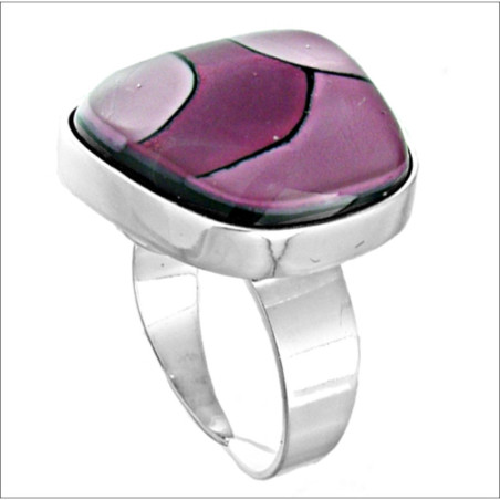 Pierścionek w oprawie trapez z Wrzosowej kolekcji