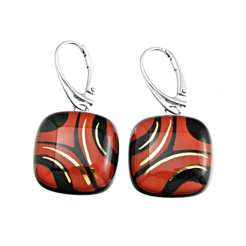 Kolczyki wiszące z Czerwono Czarnej kolekcji 20