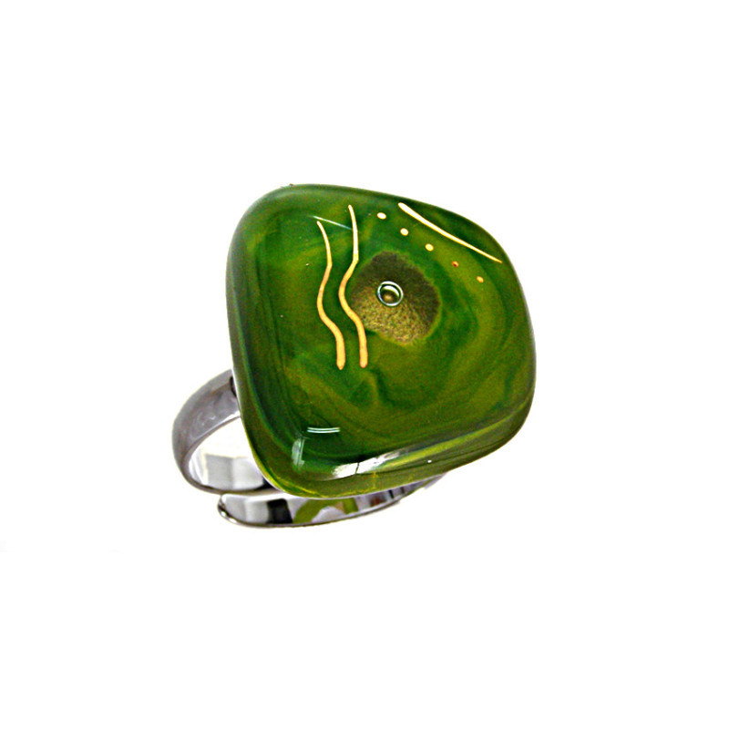 Pierścionek trapez 20 w oprawie srebrnej