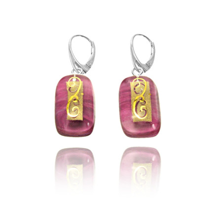 Kolczyki z kolekcji Wisteria Różowa 15/25