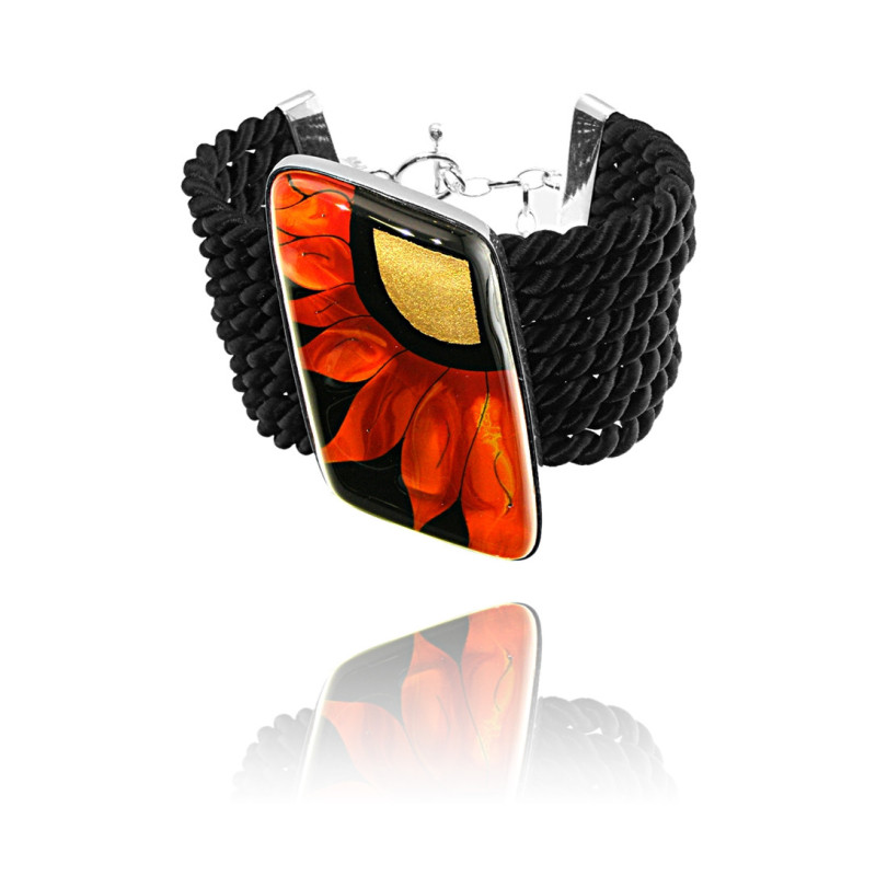 Bransoleta w oprawie duża