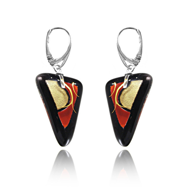 Kolczyki z kolekcji Złoty Brzeg Czerwony 20/25