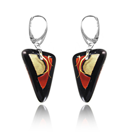 Kolczyki z kolekcji Złoty Brzeg Czerwony 20/25