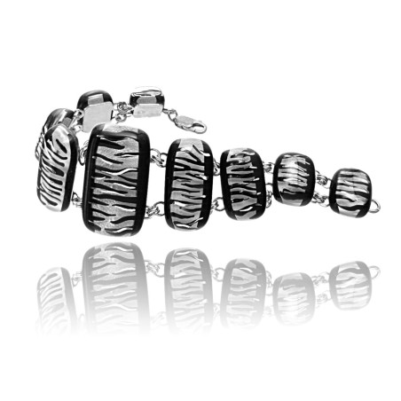 Bransoleta szeroka z kolekcji Black & White