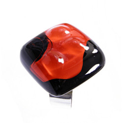 Pierścionek karo z kolekcji Maki Czerwone 25