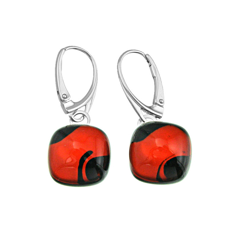 Kolczyki wiszące z kolekcji Maki Czerwone 15