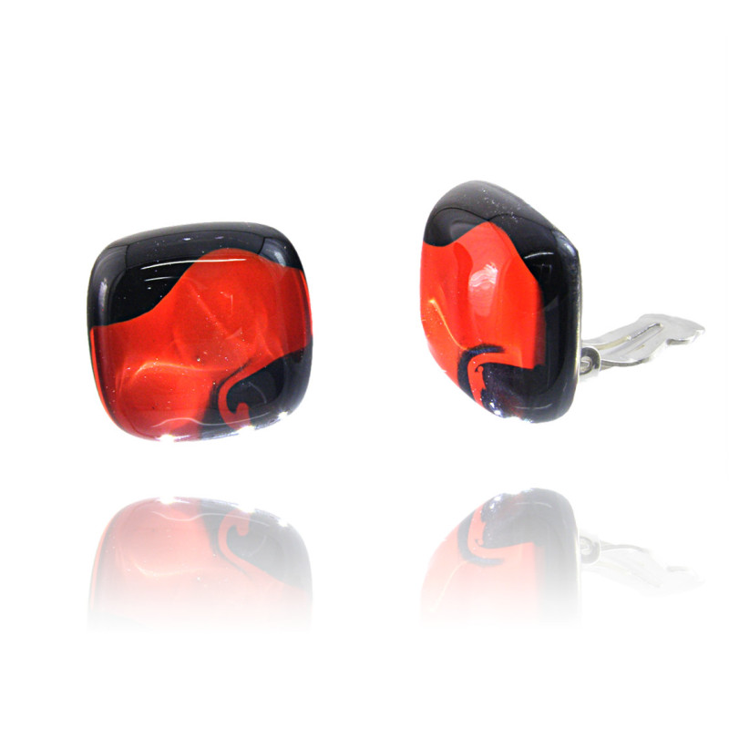 Klipsy z kolekcji Maki Czerwone
