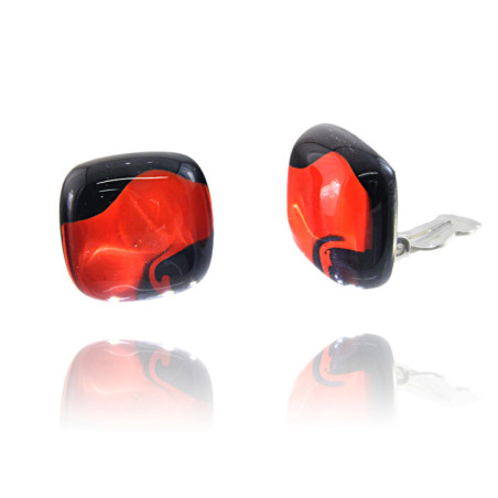 Klipsy z kolekcji Maki Czerwone