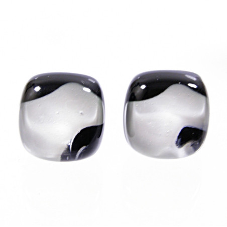 Kolczyki wkrętki z kolekcji Maki Białe