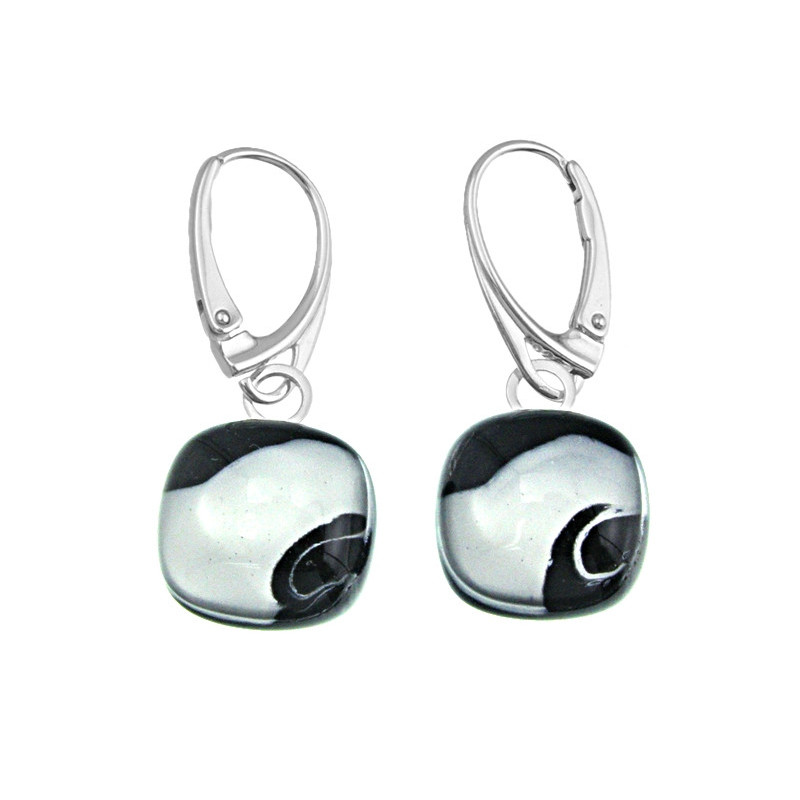 Kolczyki wiszące z kolekcji Maki Białe 15