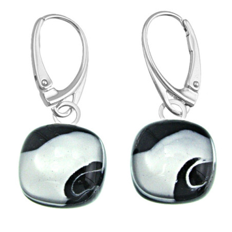 Kolczyki wiszące z kolekcji Maki Białe 15