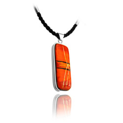 Wisior w oprawie z kolekcji Tramonto Rosso 50/20