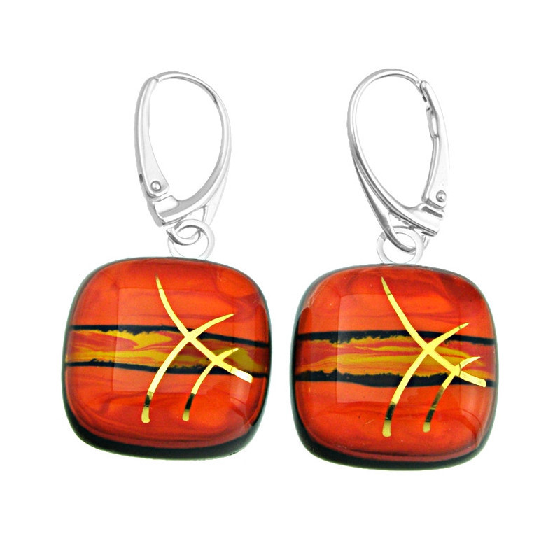 Kolczyki wiszące z kolekcji Tramonto Rosso 20