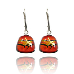 Kolczyki trapez z kolekcji Tramonto Rosso 15