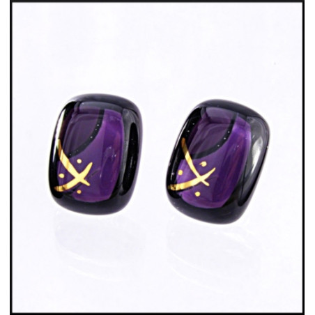 Kolczyki wkrętki z kolekcji Kandinsky Fiolet