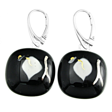 Kolczyki wiszące z kolekcji Czar Natury Czarne 20