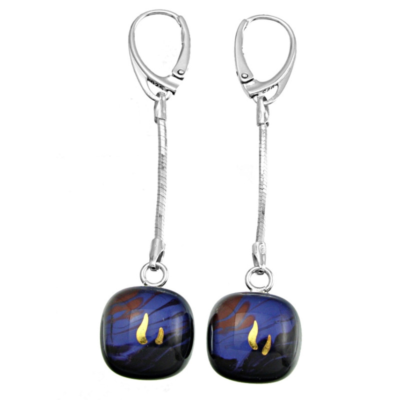 Kolczyki wiszące z łańcuszkiem z kolekcji Atum Re