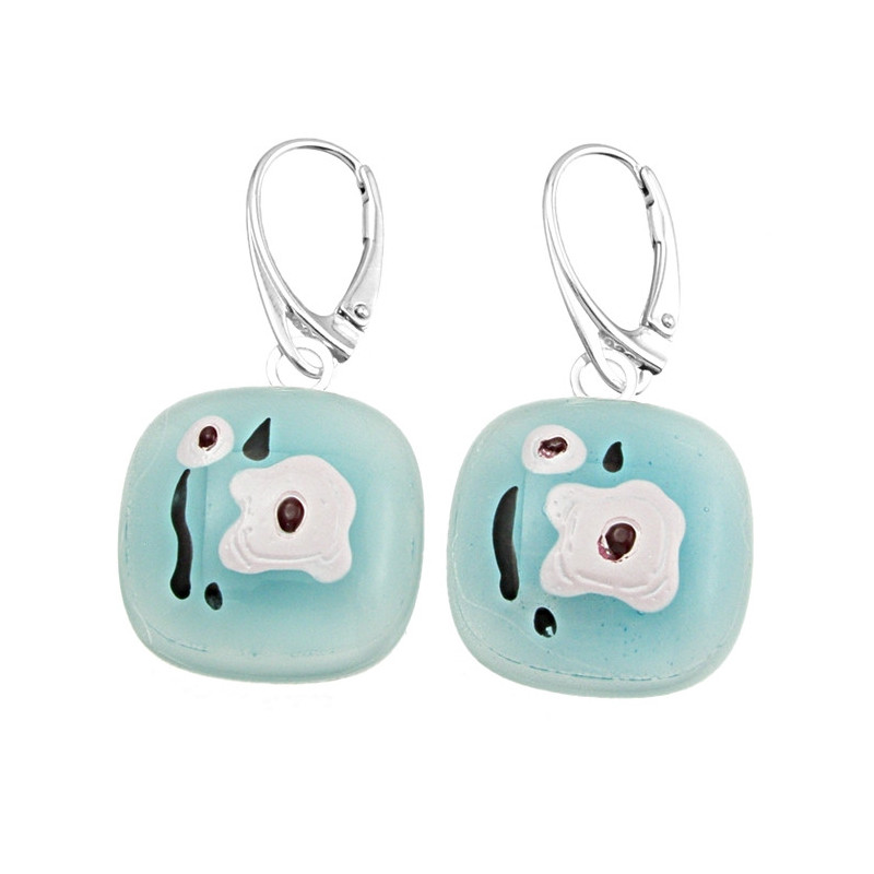 Kolczyki wiszące z kolekcji Magnolia Zielona 20