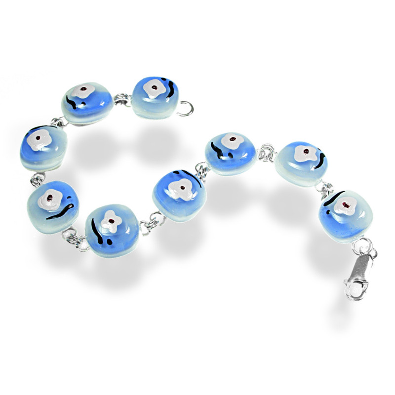 Bransoleta mała z kolekcji Magnolia Niebieska