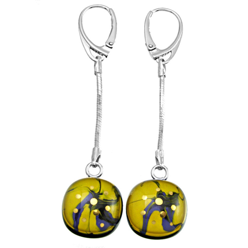 Kolczyki wiszące z łańcuszkiem z kolekcji Oko Cyklonu