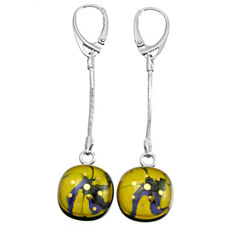 Kolczyki wiszące z łańcuszkiem z kolekcji Oko Cyklonu