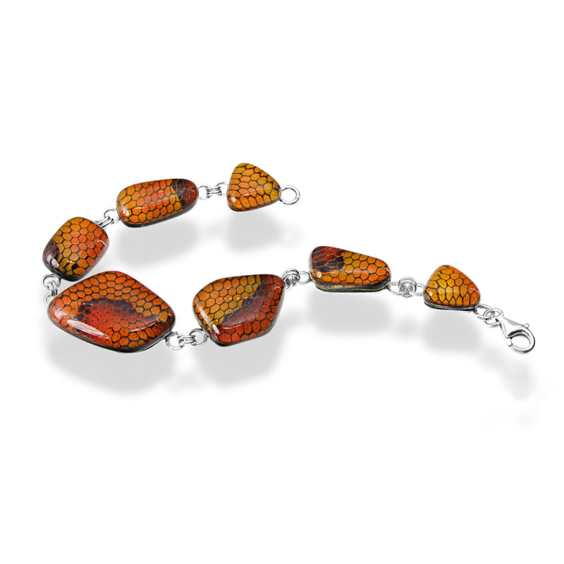 Bransoleta srebrna z kolekcji Kobra