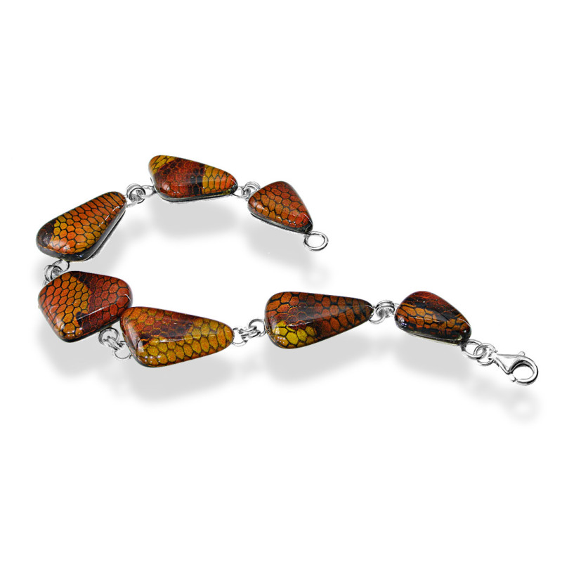 Bransoleta srebrna z kolekcji Kobra