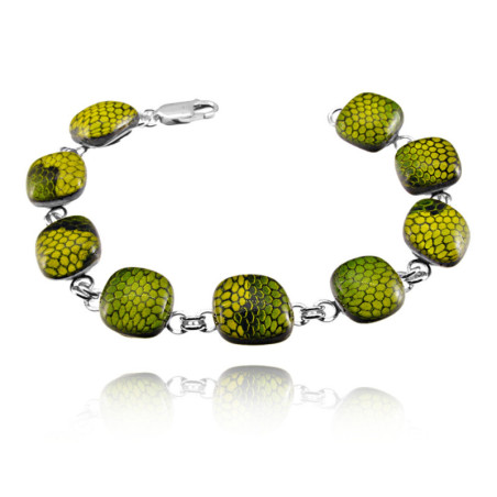Bransoleta z kolekcji Kobra Zielona 15