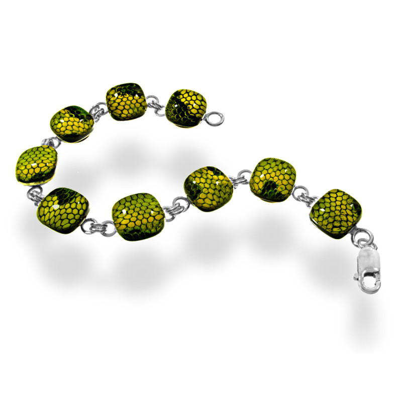 Bransoleta z kolekcji Kobra Zielona 15